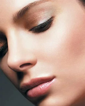 Bare Essentials Makeup on Makeup For Blondes     Light Brown Beige And Silver Eye Makeup For
