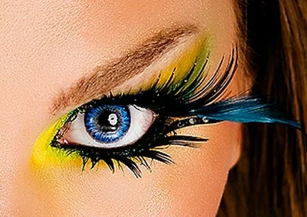 Crazy  Makeup on Crazy Yellow Makeup Ideas 2011     Yellow Eye Makeup Ideas