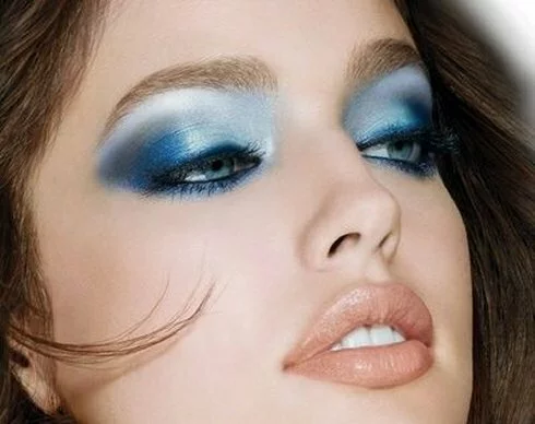 smokey blue makeup ideas 2014